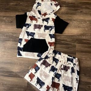 2 pcs cow outfit